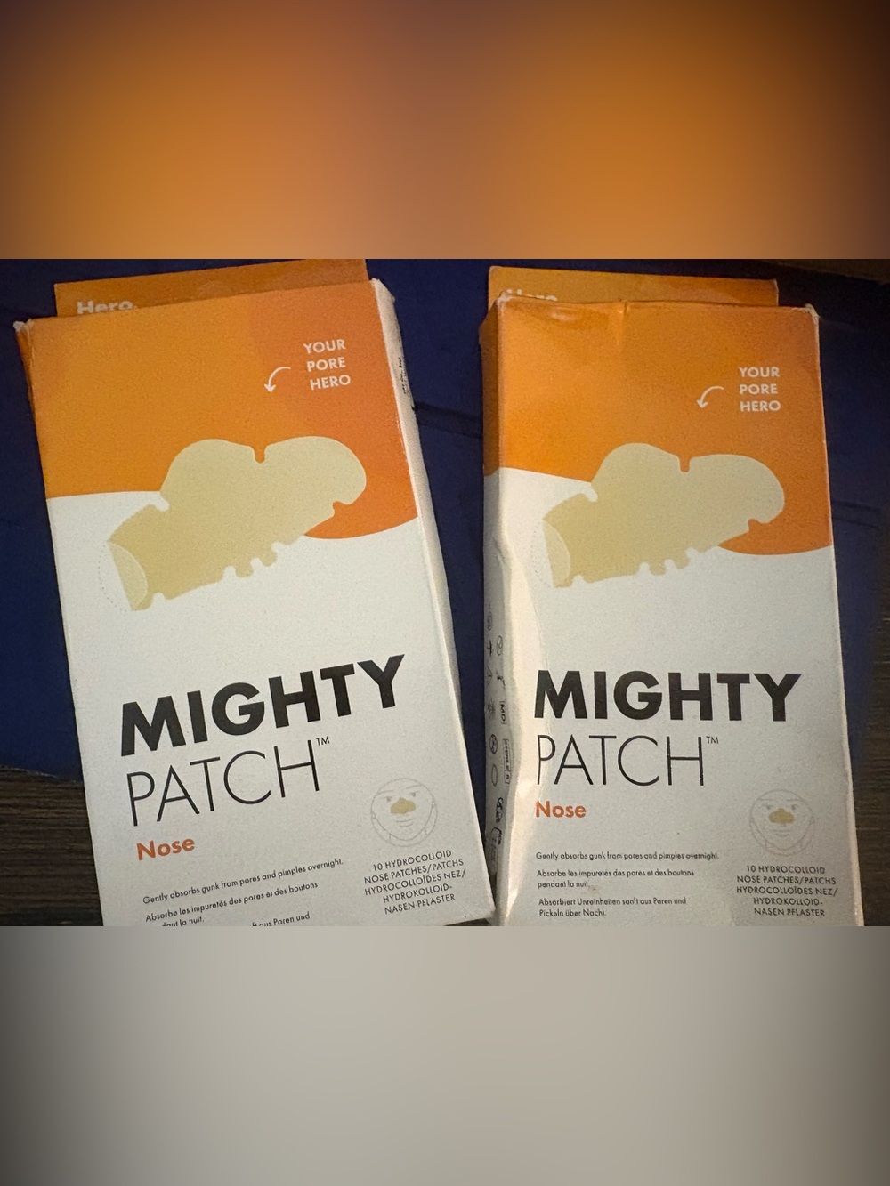 Mighty Patch Nose Pore Strips - Orange & White Packaging
